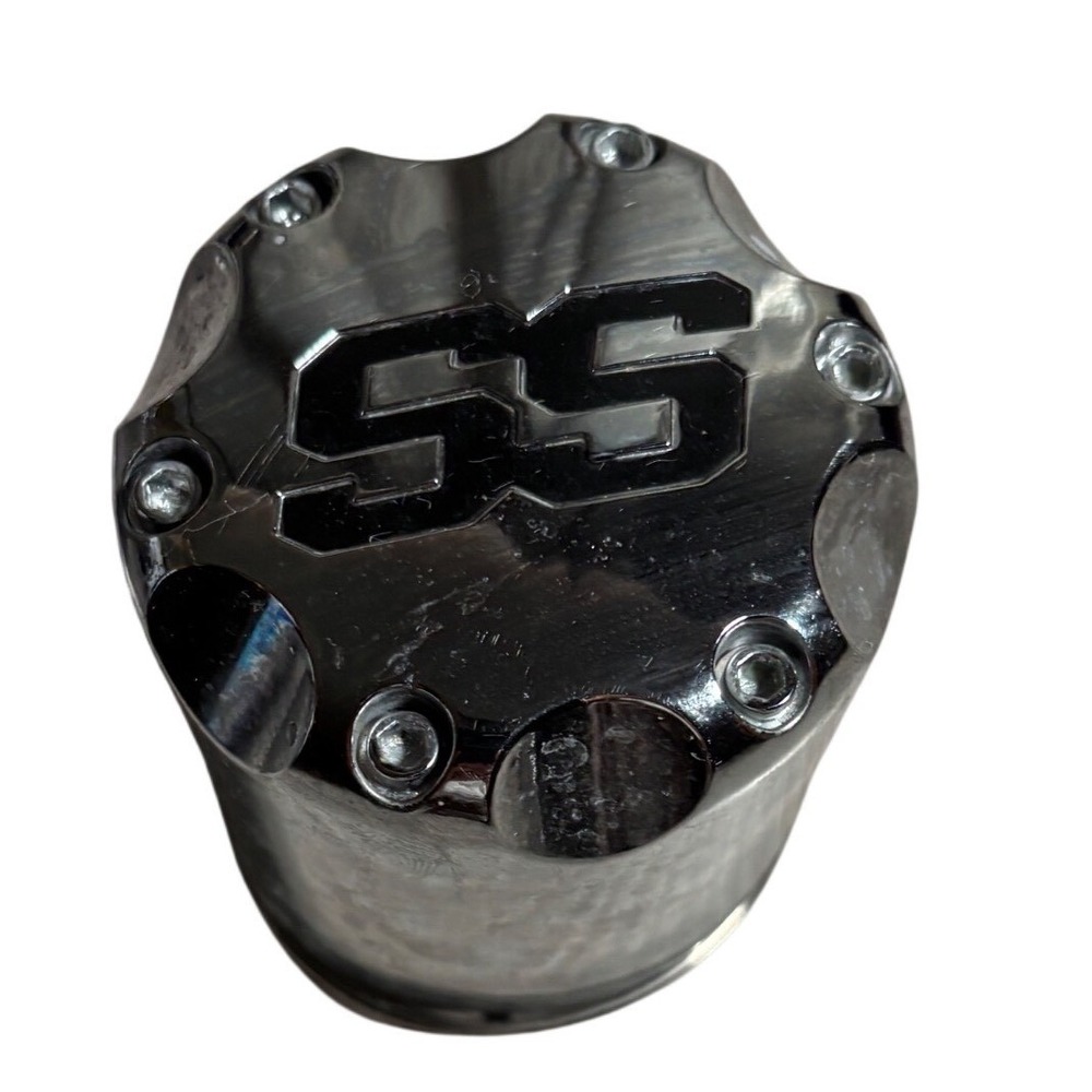 Chrome SS Wheel Center Cap Tall Snap In with Tension Ring 2.75in Diameter Autos